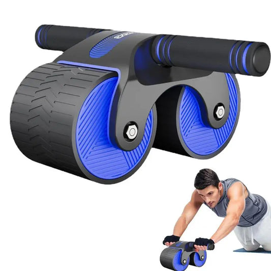 Abs Belly Wheel Automatic Rebound Mute Abdominal Exerciser