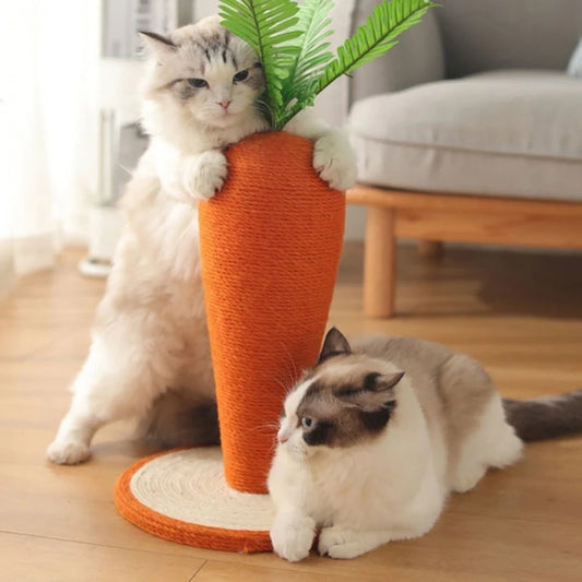 Carrot Cat Tree Sisal Hemp Scratch Board
