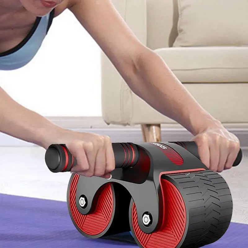 Abs Belly Wheel Automatic Rebound Mute Abdominal Exerciser