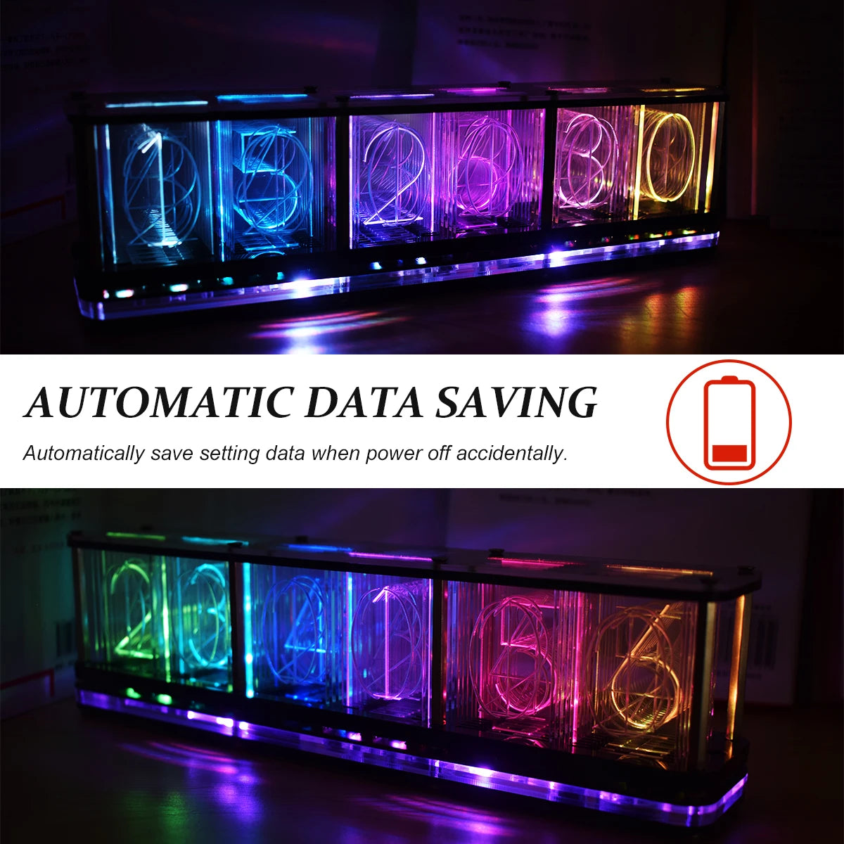 Digital LED Alarm Clock Kit Large Font