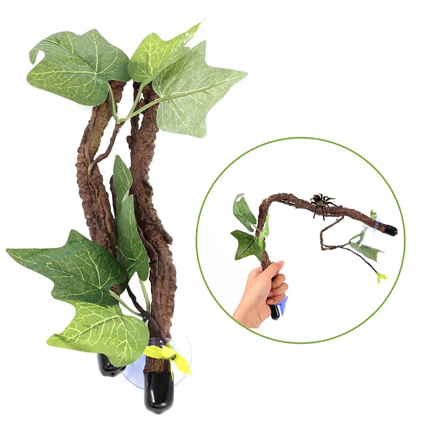 Reptile Corner Vines Plants Decoration With Suction Cup
