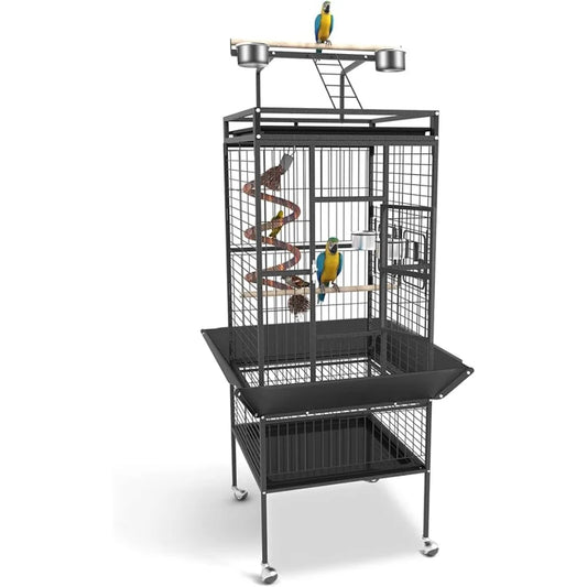 61 Inch Bird Cage Rolling Bracket and Bottom Tray
