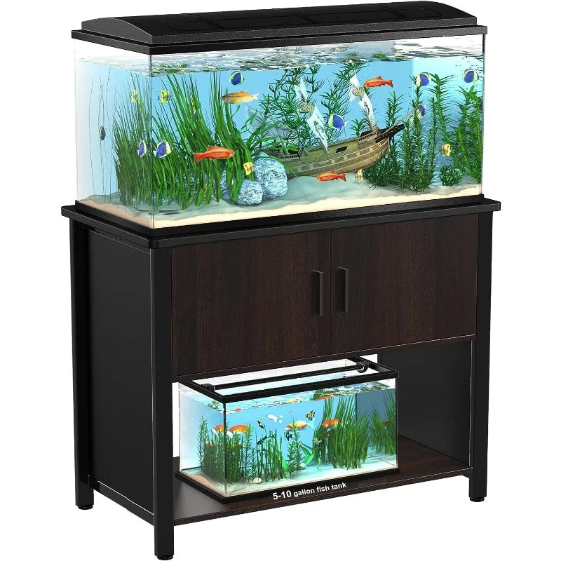 Metal Aquarium Stand with Cabinet  40 Gallon