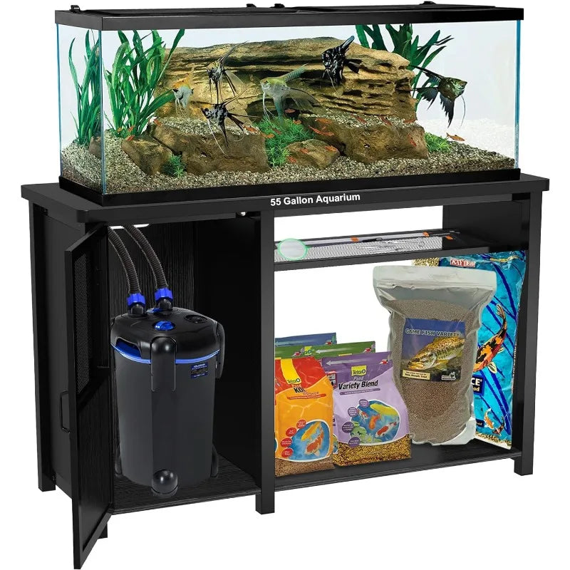 Metal Aquarium Stand with Cabinet  40 Gallon